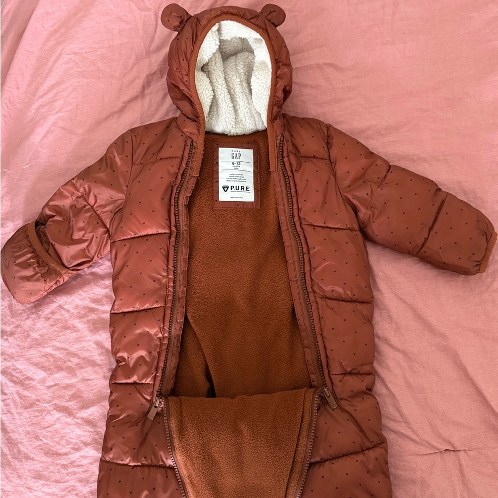 Baby Gap 100% Recycled Heavy Weight Puffer One-Piece